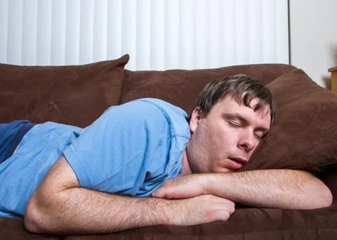 Sleeping man Stock Photos
