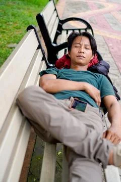 Sleeping man Stock Photos