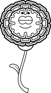 Sleeping Marigold Stock Illustration