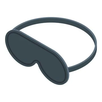 Sleeping mask icon isometric vector. Sleep night eye 스톡 일러스트