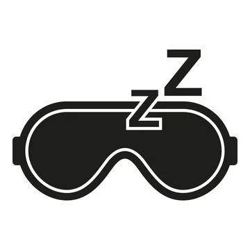 Sleeping mask icon simple vector. Sleep problem イラスト素材