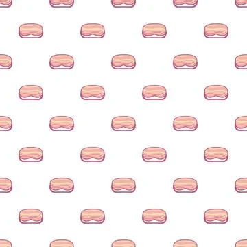 Sleeping mask objects forming seamless rest pattern 库存插图