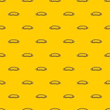 Sleeping mask pattern Stock Illustration