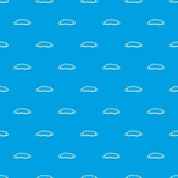 Sleeping mask pattern seamless blue Stock Illustration