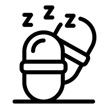 Sleeping mask promoting deep sleep and relaxation 스톡 일러스트