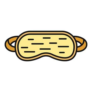 Sleeping mask providing light blocking for restful sleep Stock Illustration