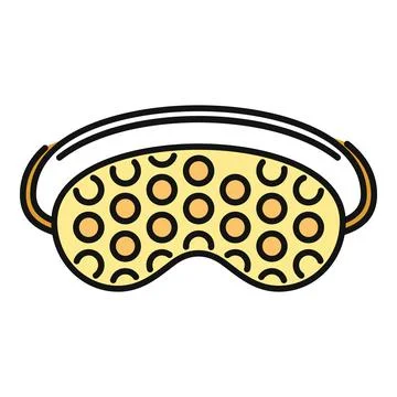 Sleeping mask providing restful night sleep relaxation 库存插图
