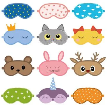 Sleeping Mask Vector Design illustration Stock Illustration