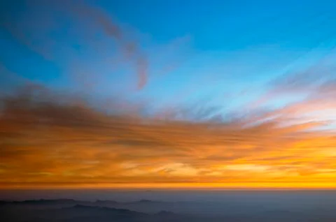 Sleeping mountains Stock Photos