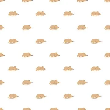 Sleeping mouse seamless pattern creating relaxing background texture Stock Illustration