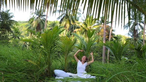 Sleeping in the nature Stock Footage 90742364