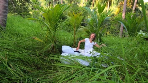 Sleeping in the nature Stock Footage 90742873
