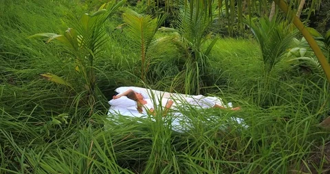 Sleeping in the nature Stock Footage 90745900