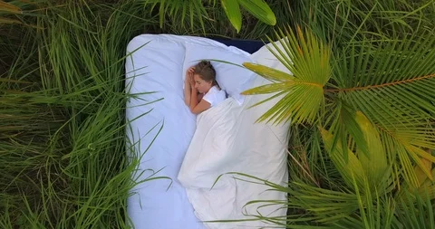 Sleeping in the nature Stock Footage 90745930