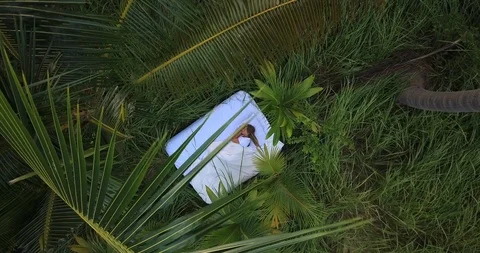 Sleeping in the nature Stock Footage 90746725