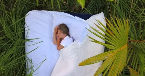 Sleeping in the nature Stock Footage 90748562