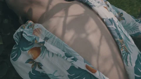 Sleeping in Nature Stock Footage 134747787