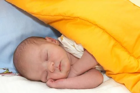 Sleeping newborn Stock Photos