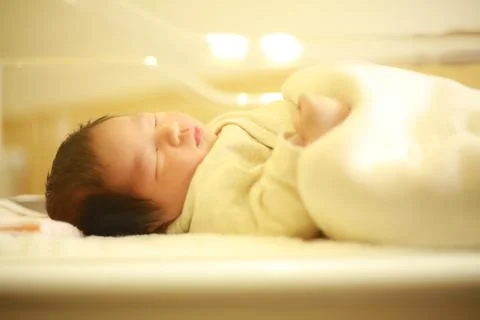 Sleeping newborn Stock Photos