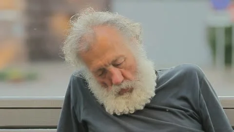 The sleeping old man Video stock 10924975