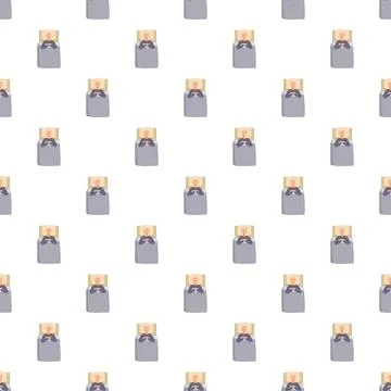 Sleeping person seamless pattern on a bed Stock Illustration