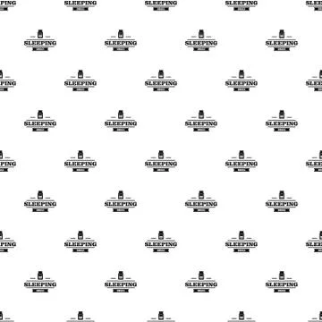 Sleeping pill pattern vector seamless イラスト素材