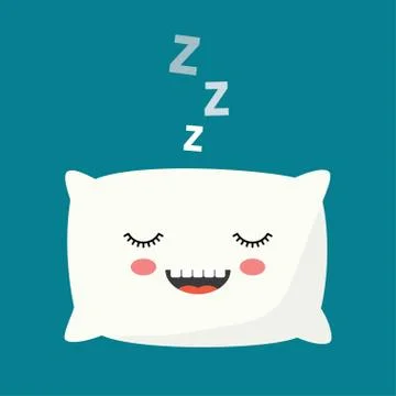 Sleeping Pillow vector illustration. Stock Illustration
