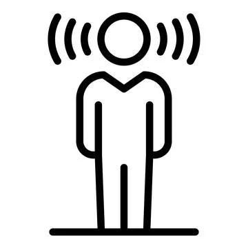 Sleeping problems icon, outline style Stock Illustration