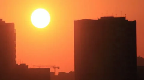 Sleeping quarters sunset Stock Footage 42330532