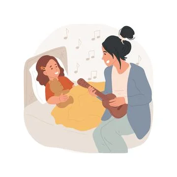 Sleeping regime isolated cartoon vector illustration. Ilustración de archivo