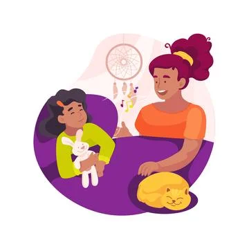 Sleeping regime isolated cartoon vector illustration. Ilustración de archivo