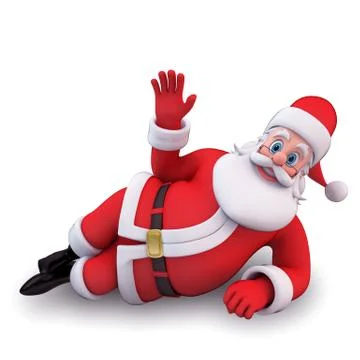 Sleeping santa Stock Illustration