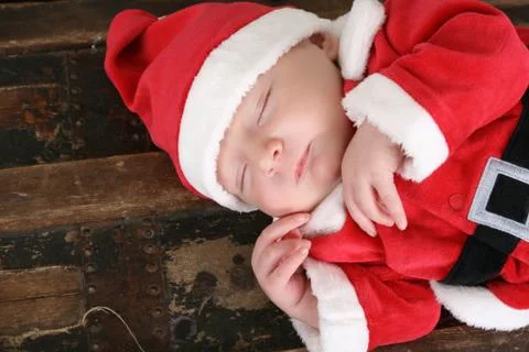 Sleeping Santa Stock Photos