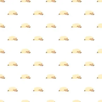 Sleeping sheep pattern creating a seamless background design イラスト素材
