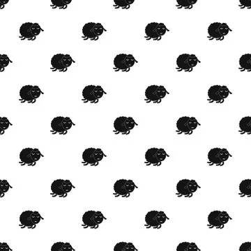 Sleeping sheep pattern seamless Stock Illustration