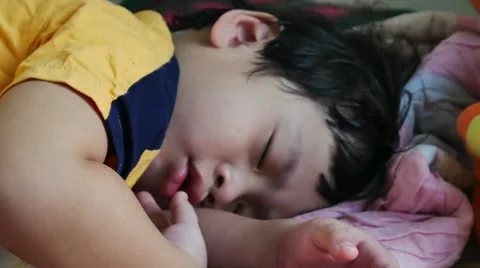 Sleeping sweet boy Stock Footage 55731716