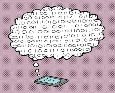 Sleeping tablet computer Stock-Illustration