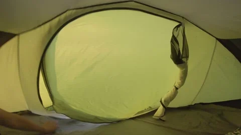 Sleeping in a tent 動画素材 150426873