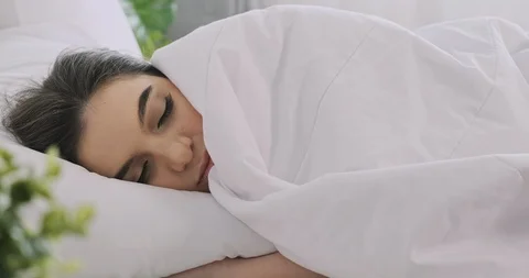 Sleeping well is great. Video stock 120376322