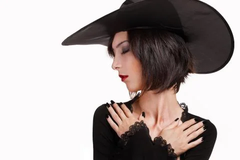 Sleeping witch Stock Photos