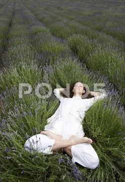 Sleeping yogi Stock Photos