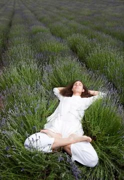 Sleeping yogi Stock Photos