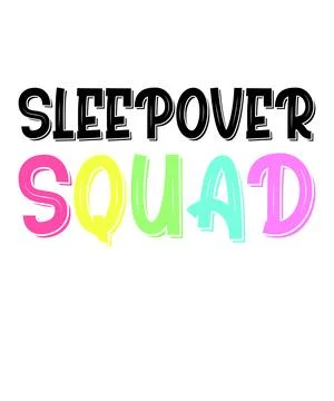 Sleepover Squad Stock Illustration