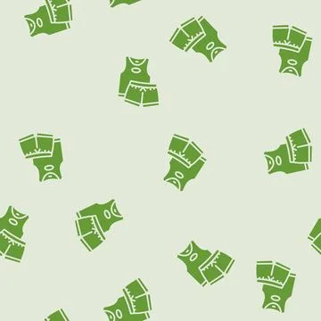 Sleepwear hygiene glyph seamless pattern Stock Illustration