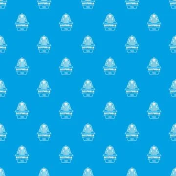 Sleepwear pattern vector seamless blue Stock Illustration