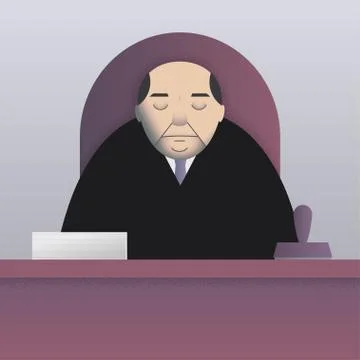 Sleepy bureaucrat Stock Illustration
