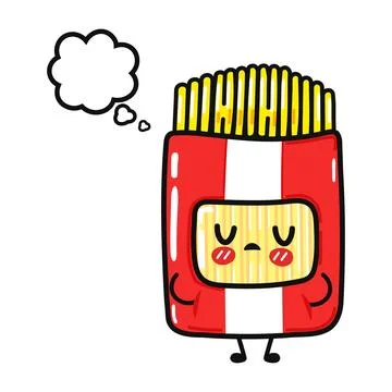 Sleepy cute spaghetti package character with thought bubble Ilustração Stock