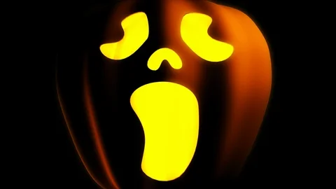Sleepy jack o'lantern Stock Footage 92712806