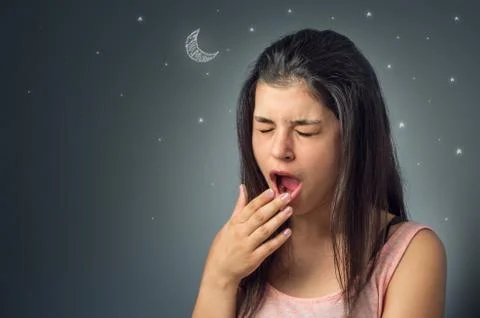 Sleepy lady Stock Photos
