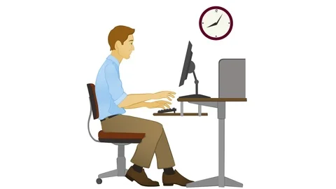 Sleepy Male Typing Stock Footage 111880641